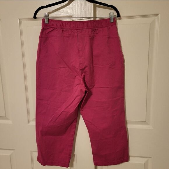 Sag Harbor Sport petite hot pink wide leg pants - Picture 7 of 7